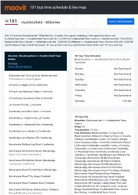 181 Bus Time Schedule & Line Route