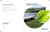 Move Forward with NEXBTL Renewable Diesel