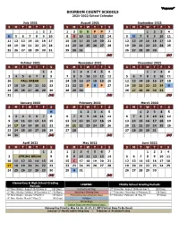 2021-2022 "Proposed" Calendar