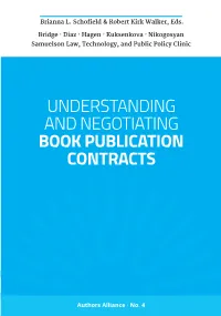 Guide to Understanding & Negotiating Book Publication Contracts