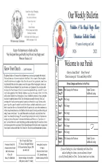 Week of Aug 29 to Sept 5 2021 14Th Sunday After Pentecost.Pub