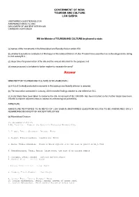 Answered On:02.12.2002 Discovery of Ancient Site by Asi Chandra Vijay Singh