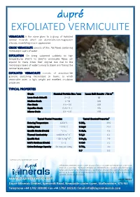 Exfoliated Vermiculite