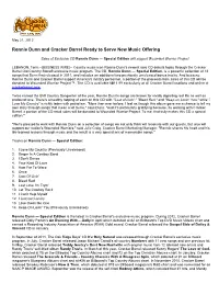 Ronnie Dunn and Cracker Barrel Ready to Serve New Music Offering
