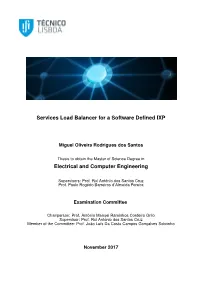 Services Load Balancer for a Software Defined