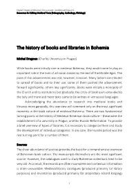 The History of Books and Libraries in Bohemia