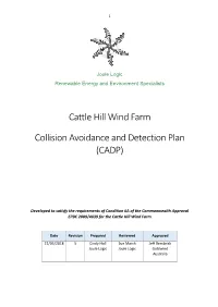 Cattle Hill Wind Farm Collision Avoidanceanddetectionplan (CADP)
