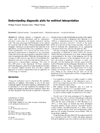 Understanding Diagnostic Plots for Well-Test Interpretation
