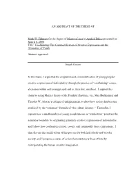 An Abstract of the Thesis Of