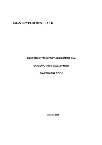 Rural and Outer Islands Development Project - Valaga Bay Port - Engineering Assessment