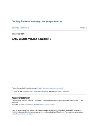 SASL Journal, Volume 2, Number 2