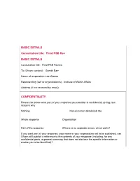 Third PSB Rev BASIC DETAILS