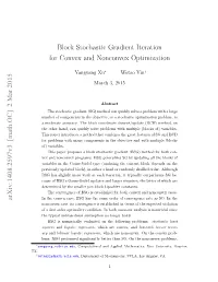 Block Stochastic Gradient Method