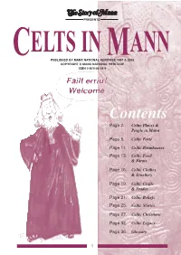 Celts in Mann Teachers' Guide