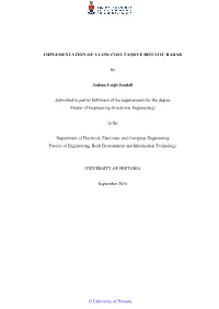 Implementation of Passive Radar in a Processing Restrictive Environment
