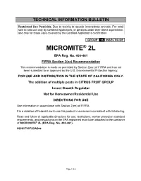MICROMITE® 2L EPA Reg