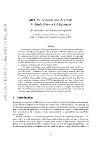 MPGM: Scalable and Accurate Multiple Network Alignment