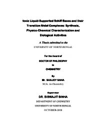 Physico-Chemical Characterization And