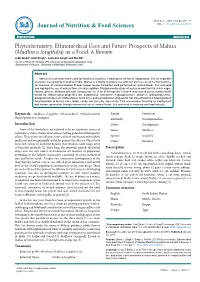 Phytochemistry, Ethnomedical Uses and Future Prospects of Mahua