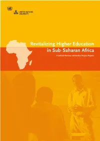 Revitalizing Higher Education in Sub-Saharan Africa
