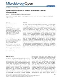 Spatial Distribution of Marine Airborne Bacterial Communities Jasmin S