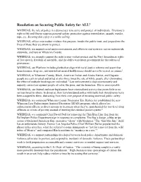 2020-11-28 Resolution on Securing Public Safety For