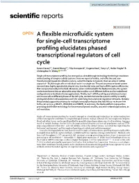 A Flexible Microfluidic System for Single-Cell Transcriptome Profiling