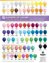 Balloon Color Chart