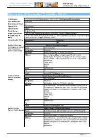 CTRI Trial Data