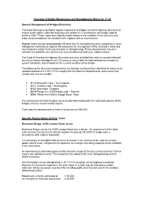 Overview of Bridge Maintenance and Strengthening Works for 11-12