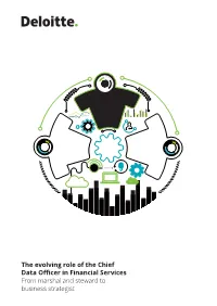 The Evolving Role of the Chief Data Officer in Financial Services From