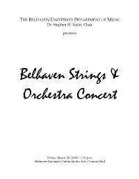 Belhaven Strings & Orchestra Concert