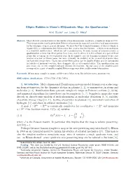 Elliptic Bubbles in Moser's 4D Quadratic Map: the Quadfurcation