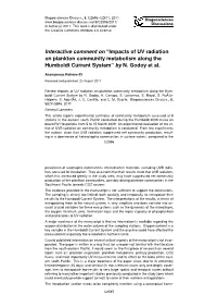 Interactive Comment on “Impacts of UV Radiation on Plankton Community Metabolism Along the Humboldt Current System” by N