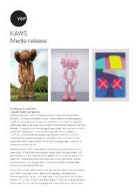 KAWS Media Release