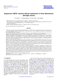 Neutrino-Driven Explosions in Three Dimensions and Light Curves