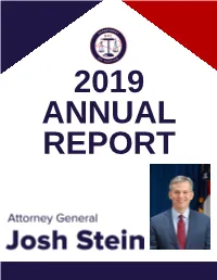 2019 Annual Report Table of Contents