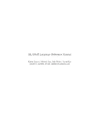 Blastoff Language Reference Manual