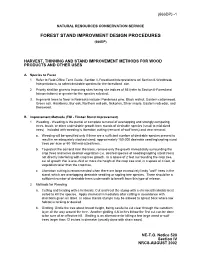 Forest Stand Improvment Design Procedures (666Dp)