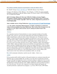 Perception of Melodic Intonation in Performances with and Without Vibrato By: John M