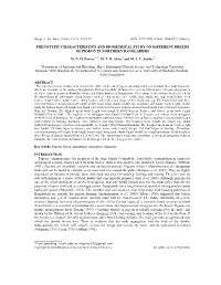 Phenotypic Characteristics and Biometrical Study Of