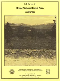Soil Survey of Modoc National Forest Area, California (1982) File I of IV