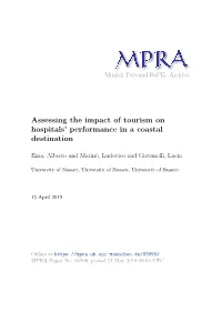 Assessing the Impact of Tourism on Hospitals' Performance in a Coastal