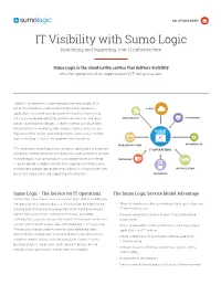 IT Visibility with Sumo Logic Monitoring and Supporting Your IT Infrastructure
