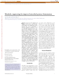 Metabolic Engineering for Improved Microbial Pentose Fermentation