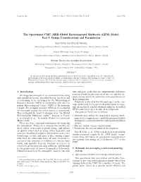The Operational CMC–MRB Global Environmental Multiscale (GEM)