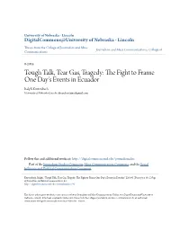 Tough Talk, Tear Gas, Tragedy: the Fight to Frame One Day's Events In
