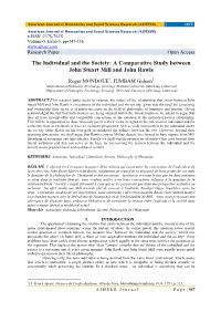 A Comparative Study Between John Stuart Mill and John Rawls