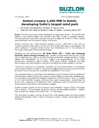 Developing India's Largest Wind Park