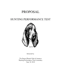 Proposal – Hunting Performance Test